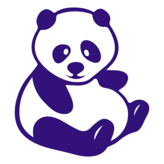 Fat Panda Decal (Purple)